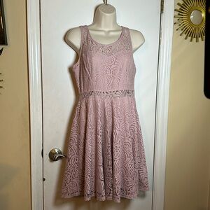 Mauve American rag lace dress